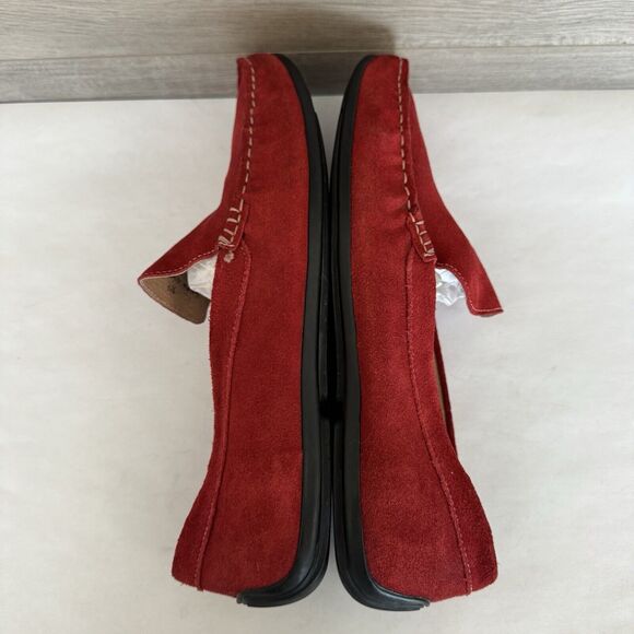 Bacco Bucci Studio Red Suede Driving Moccasin Loafer Men’s 10.5 Casual Designer - Picture 6 of 10